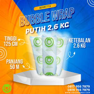 Bubble wrap putih 2.6 kg UPACK